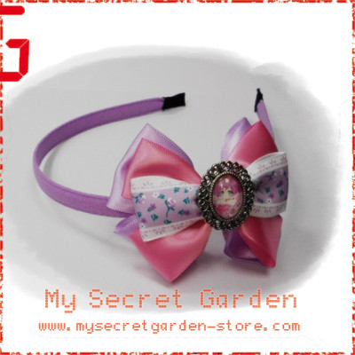 PriPara プリパラ Prism Paradise Laala Manaka Anime Cabochon Hair Bows ( Hair Clip or Hair Band )